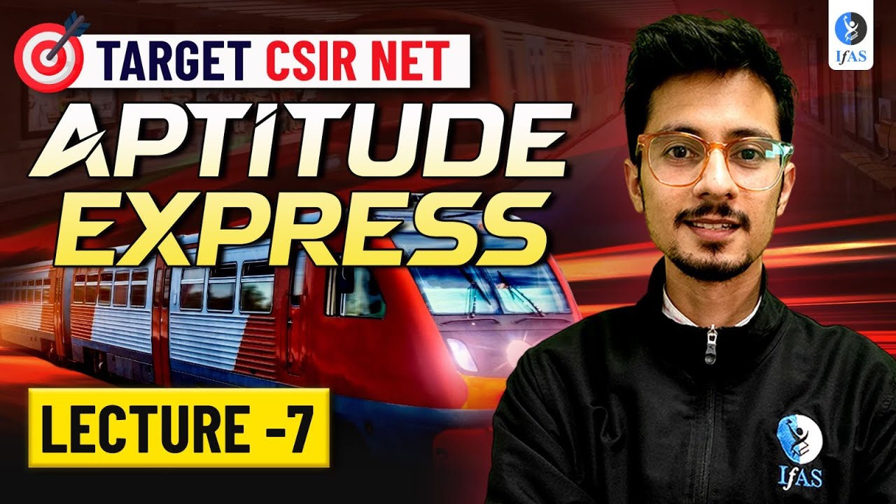 CSIR NET General Aptitude Important Questions Practice 2025 | IFAS