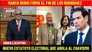MARCO RUBIO ORDENA EL ESTATUTO ELECTORAL QUE BORRA A LOS RODRÍGUEZ