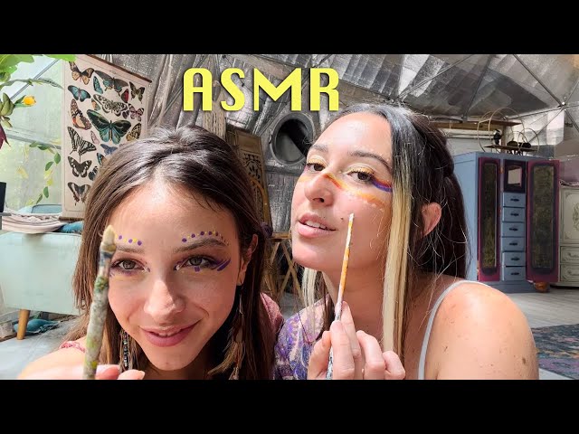 ASMR with my best friend pt.2 🎨 face paint, whispering, personal attention