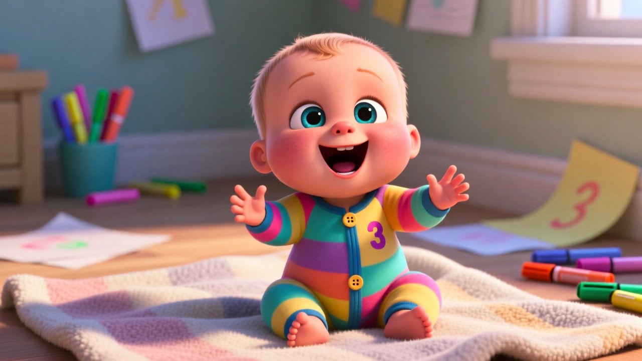 Washable Markers Art With Baby | Creative Coloring Song for Kids | Fun Art Learning Rhyme