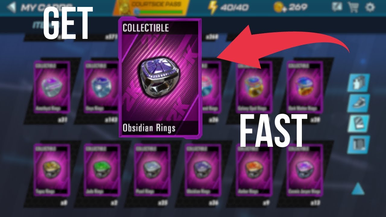 How to get obsidian rings fast in NBA 2K Mobile YouTube