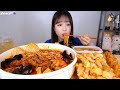 짬뽕 간단하게 한그릇만 먹을게요.. 차돌해물짬뽕,찹쌀탕수육,멘보샤 먹방 Korean mukbang eating show