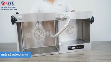 Bồn rửa bát thông minh UTC 500GD công nghệ sóng siêu âm