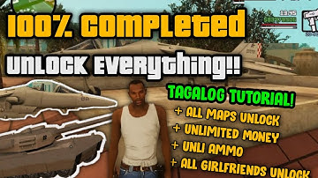 How to Unlock everything |100% Completion!| Gta san Andreas |Professor Cj Tutorial 