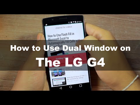 LG G4에서 듀얼 윈도우를 사용하는 방법 | 안내 기술