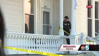 Homicide investigation on Pleasant street, Bennington Vermont.