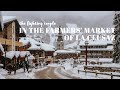 La clusaz france  a walking tour in the farmers market of an alpine village 4k