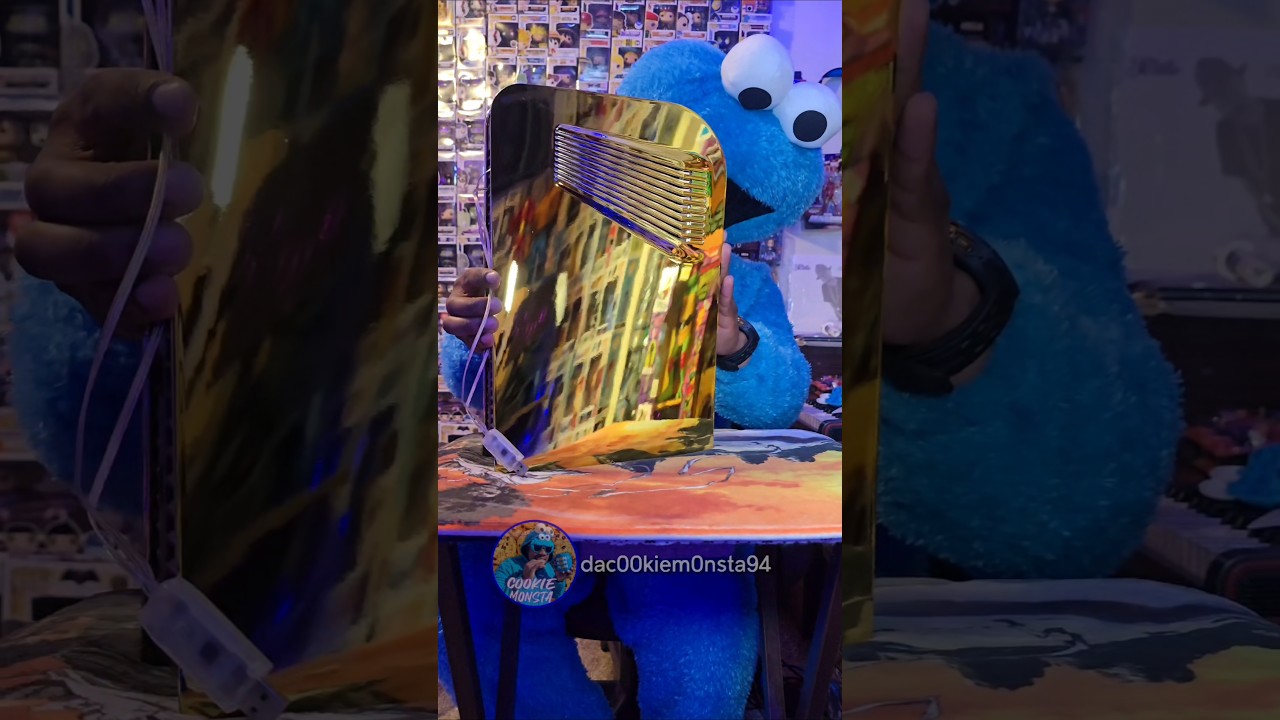 Gold PS5 Plates with LED lights