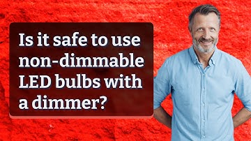 Is it safe to use non-dimmable LED bulbs with a dimmer?