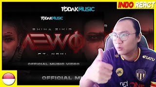 Shiha Zikir ft. Noki | AEWO | Official Music Video #INDOREACT