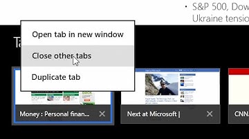 Windows 8.1 - IE 11 Tip - Close All Other Tabs with One Click