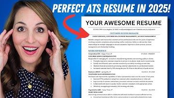 How To Write An Impressive ATS-Friendly Resume in 2025! A Guide To Applicant Tracking Systems!