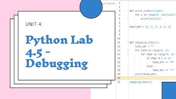 Python Lesson 4.5: Lab - Debugging