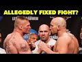 ALLEGEDLY FIXED LESNAR FIGHT I 3 INTERESTING MMA FACTS