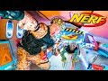 Box Fort ZOMBIES Nerf War Z - ZOMBIES On A PLANE ESCAPE! (Papa Jake)