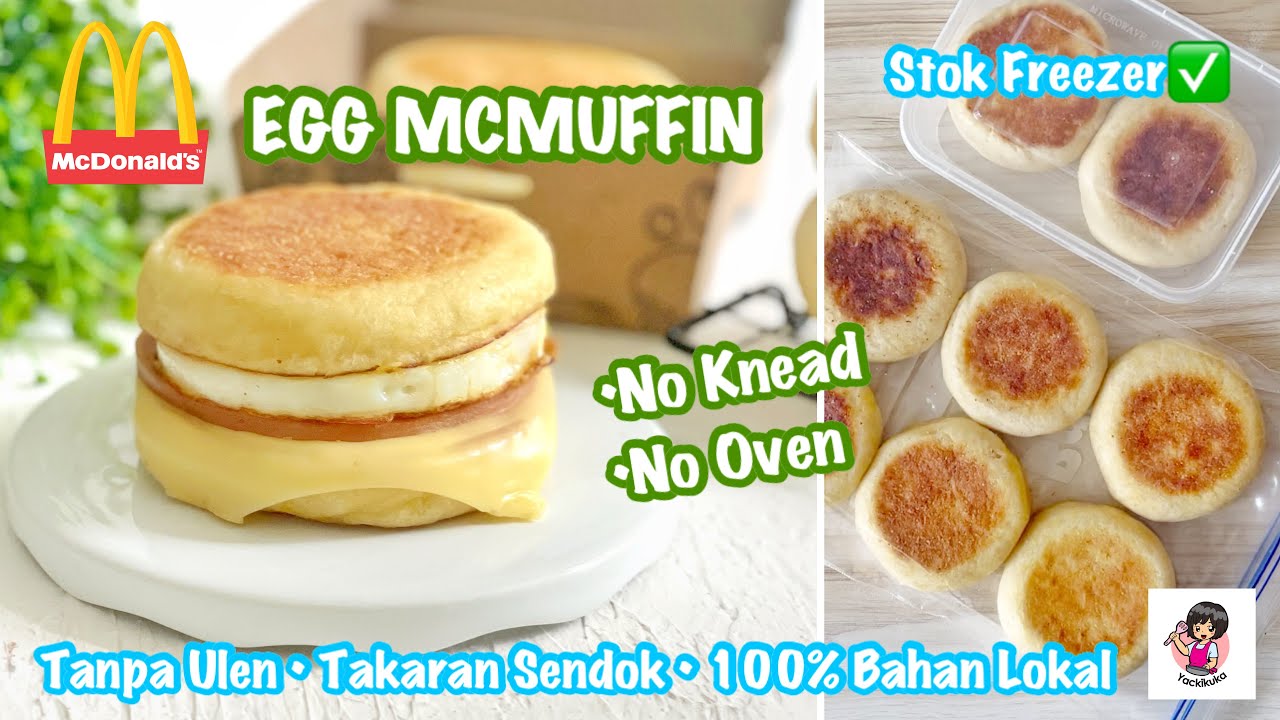 NO KNEAD EGG MCMUFFIN • Semenjak Tau Resep ini Bikin Sendiri Lebih PUAS