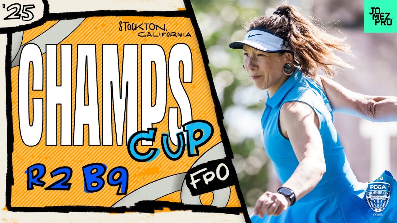 2025 PDGA Champions Cup | FPO R2B9 | Saarinen, Huynh, Pierce, Lätt | Jomez Disc Golf