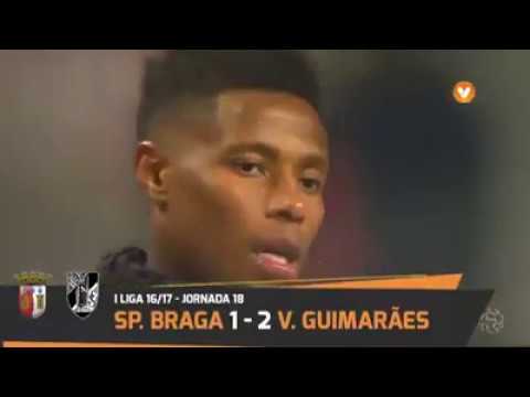 SC Braga 1 vs Vitoria SC 2  Liga 16/17 Jornada 18