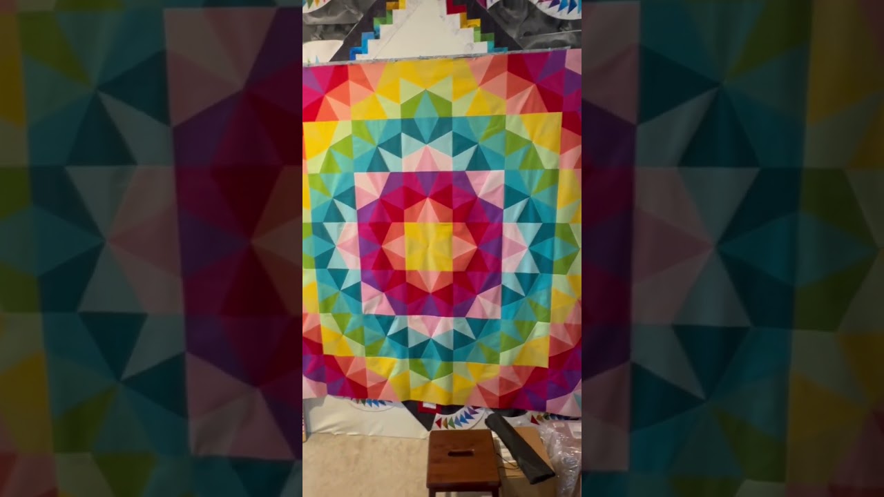 My Bursting Stars Quilt!! 