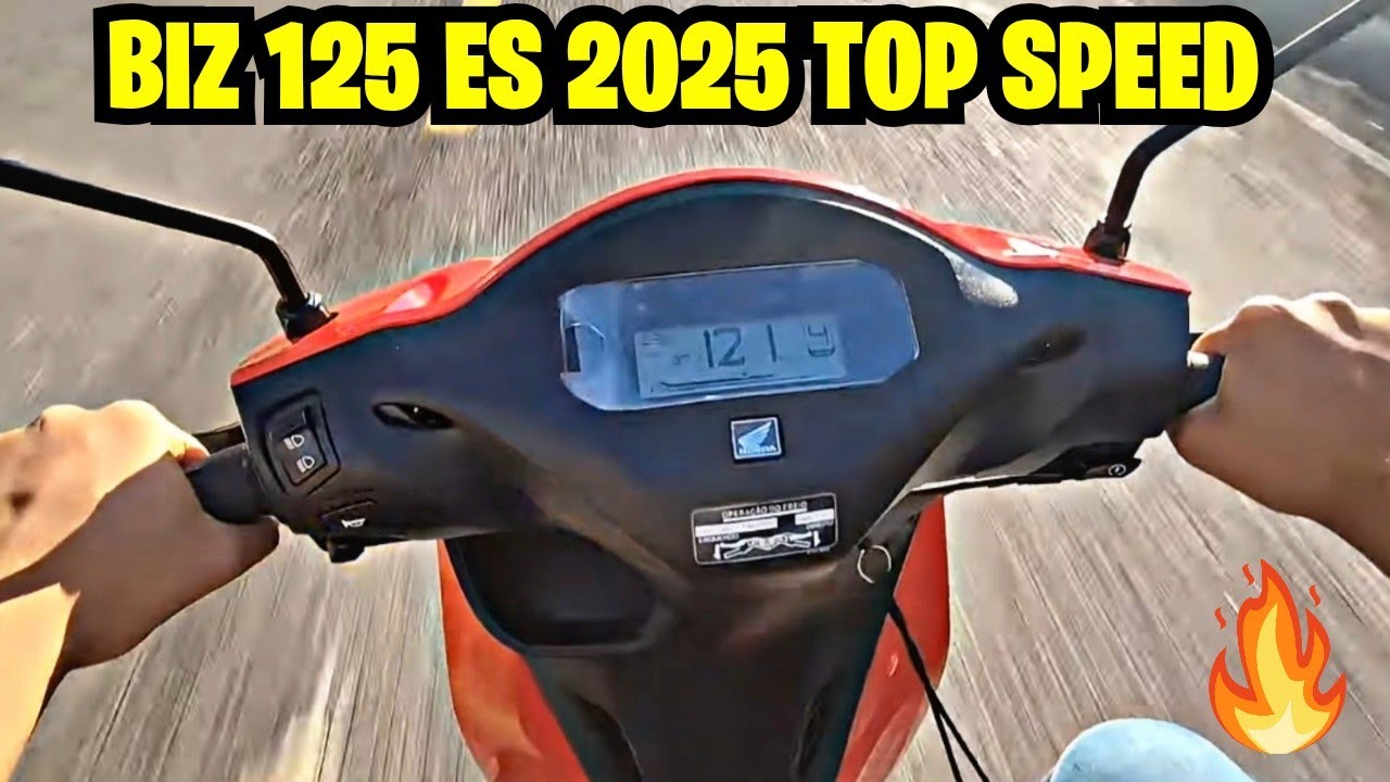 BIZ 125 ES 2025 ACELERANDO + TOP SPEED.