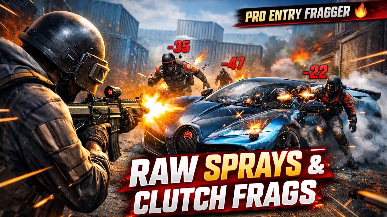 Close Range Sprays That Shocked Lobby 😈 | BGMI Raw Frags