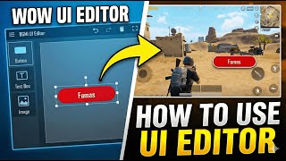 BGMI WOW UI Editor Tutorial IN HINDI | How to Create Custom Buttons (Full Guide)