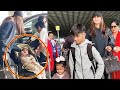 Shilpa shetty daughter samisha shetty showing tantrums at airport 