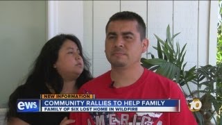 Community rallies together to help family of 6 displaced by fire