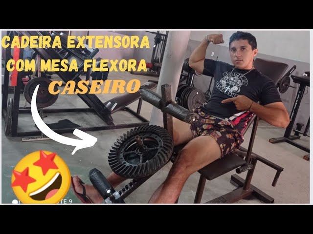 Mesa Flexora / Cadeira Extensora para peso em Anilhas 