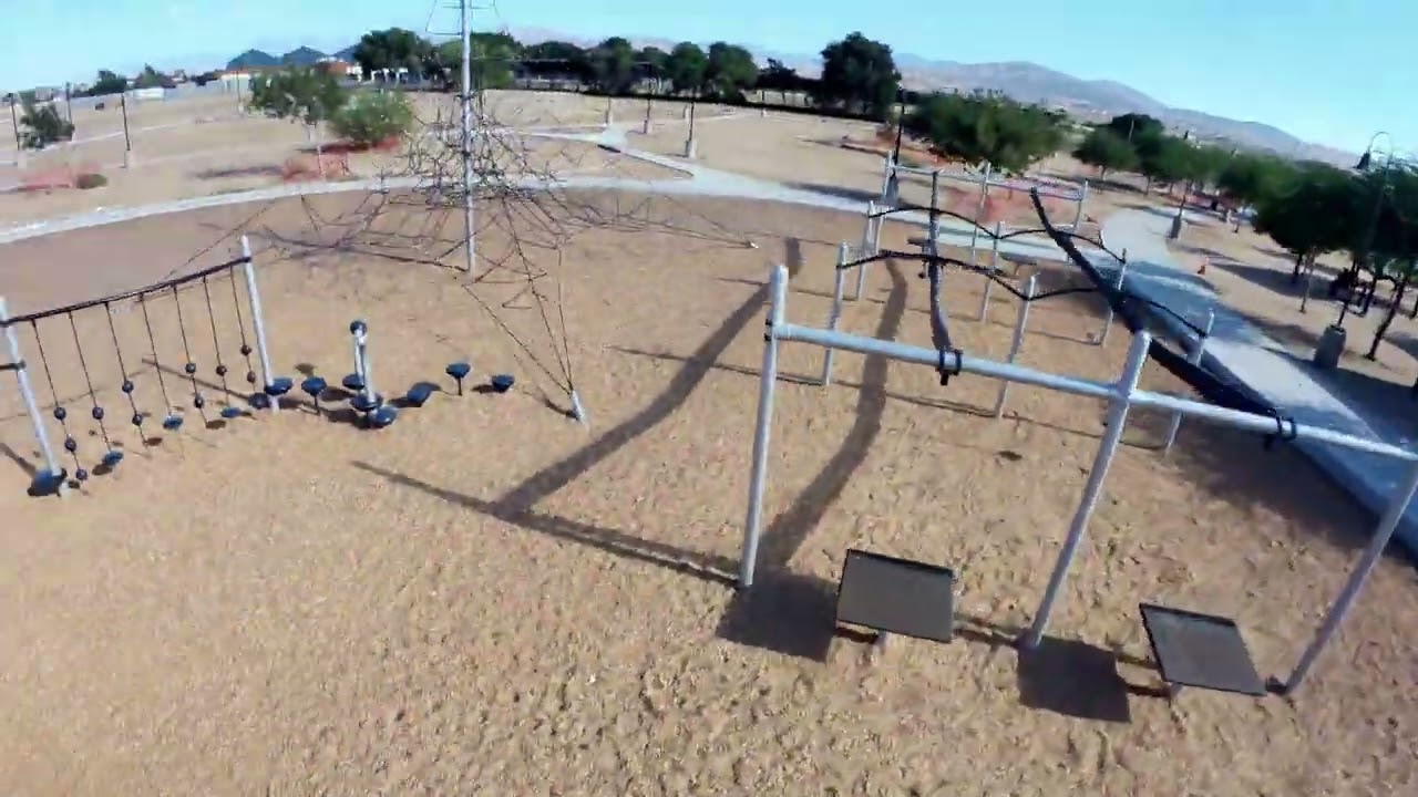 Palmdale CA - Yellen Park 4k drone video 