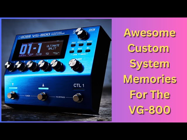 超安値 BOSS VG-800 ノイズ対策セット VG 800 Memory Pack 1 - YouTube