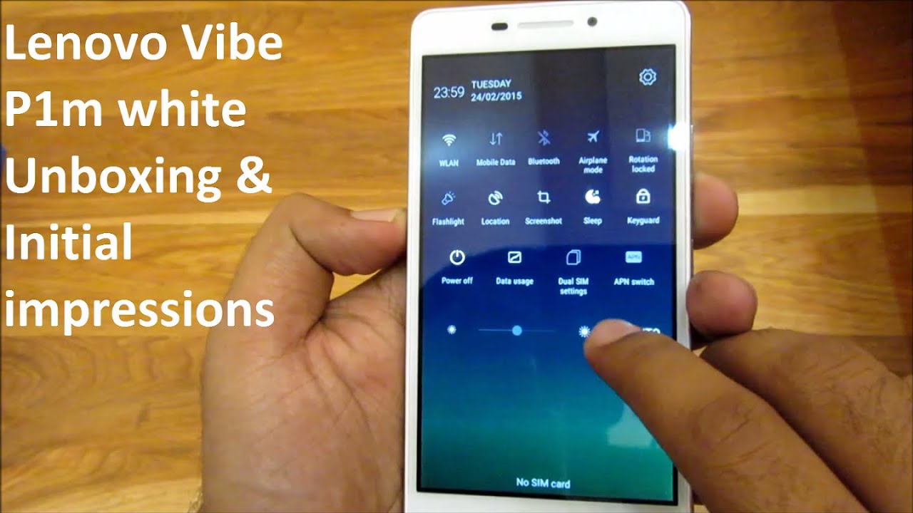 Lenovo vibe p1m white unboxing & initial impressions - YouTube