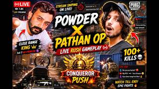 Asia Day 1 With Powder Is Live And Pathan Op #powderislive #livestreaming #pubgmobile