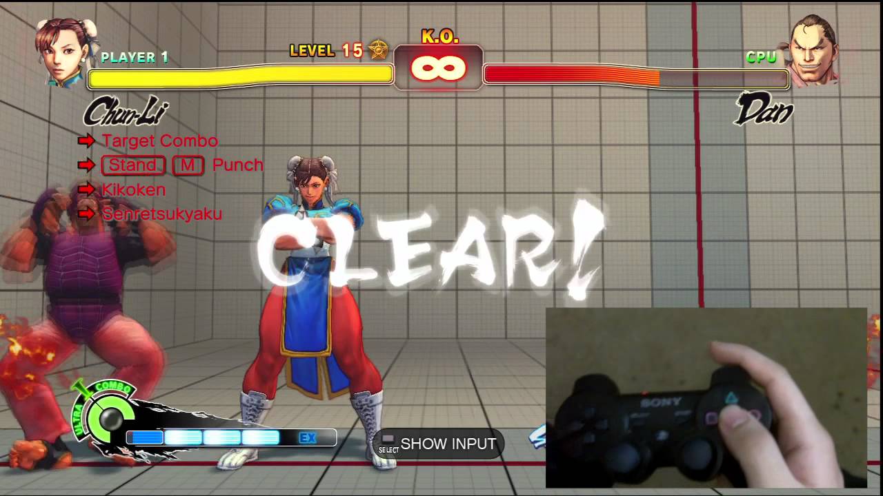 Leshar Controller Super Street Fighter 4 Chun-Li Trials 1-24 PS3 Controller D-Pad ...