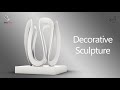 Decorative Sculpture in Rhino 3D, Loft + Array Polar