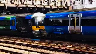 Heathrow Express 332006+332011 Arriving At London Paddington From Heathrow Airport