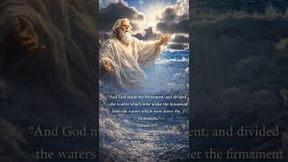 God Divided the Waters 🌊✨ | Day 2 of Creation | Genesis 1:7 Cinematic”