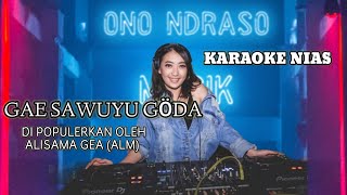 KARAOKE NIAS - GAE SAWUYU - ALISAMA GEA (ALM) - VERSI SLOW DJ REMIX - LAGU NIAS POPULER - NIAS 2023