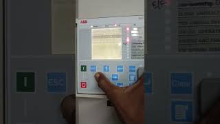 REF615 Relay through CB Trip #shorts