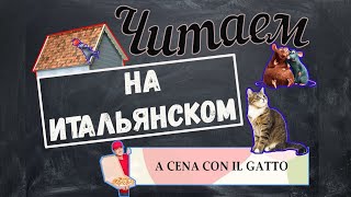 Читаем на итальянском языке. A cena con il gatto. Урок №1.