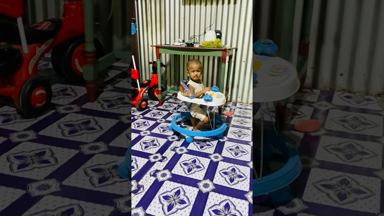 Baby’s Walking Journey with Walker | Abdullah Al-Jayan 