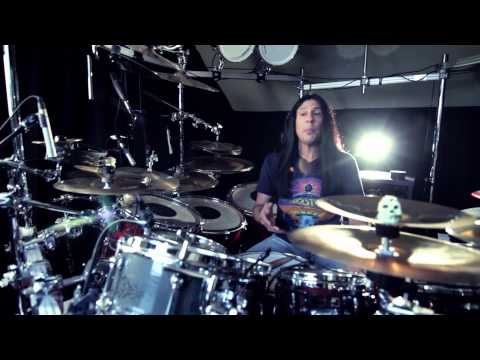 Mike Mangini at his Home Studio