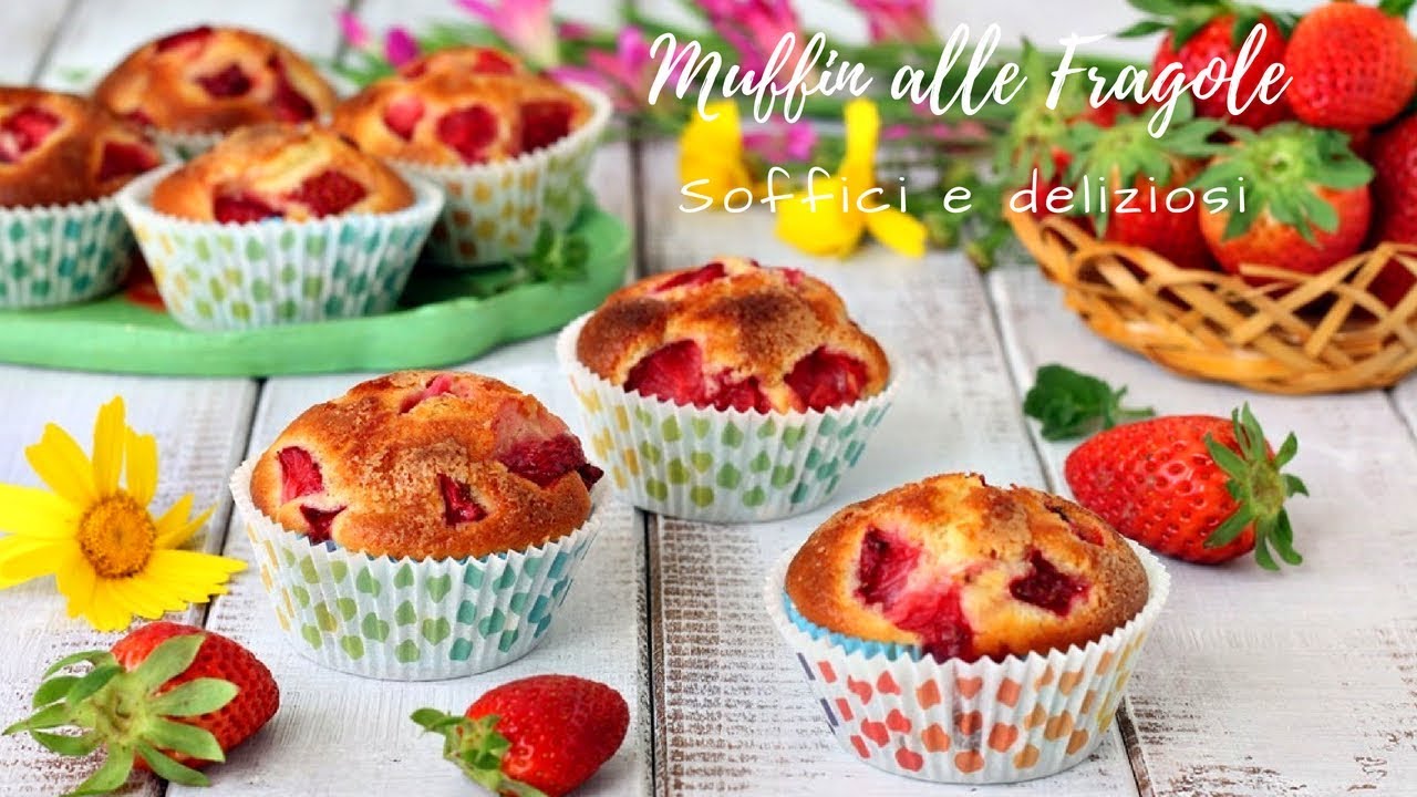Muffin alle fragole - Soffici e deliziosi
