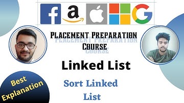 Sort List  || Linked List 16 || Placement Preparation Series || LeetCode 148 || Medium ||