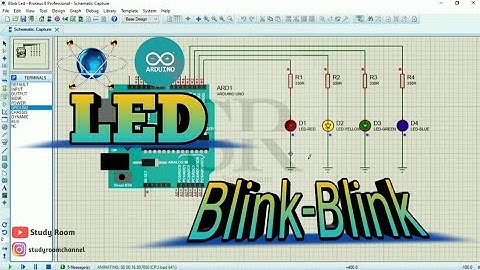 Simulasi Proteus | Rangkaian Blink LED