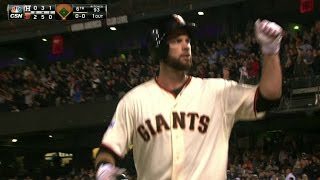 HOU@SF: Belt slugs his second homer of the game