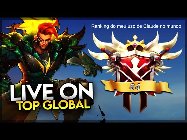 🔴 RUSH TOP GLOBAL CLAUDE NOVA TEMPORADA ❤️ MOBILE LEGENDS 