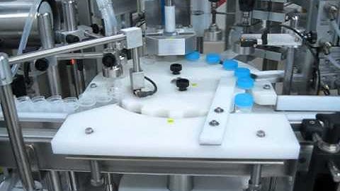 Wick-Machinery Filling and capping machine for formaline pots