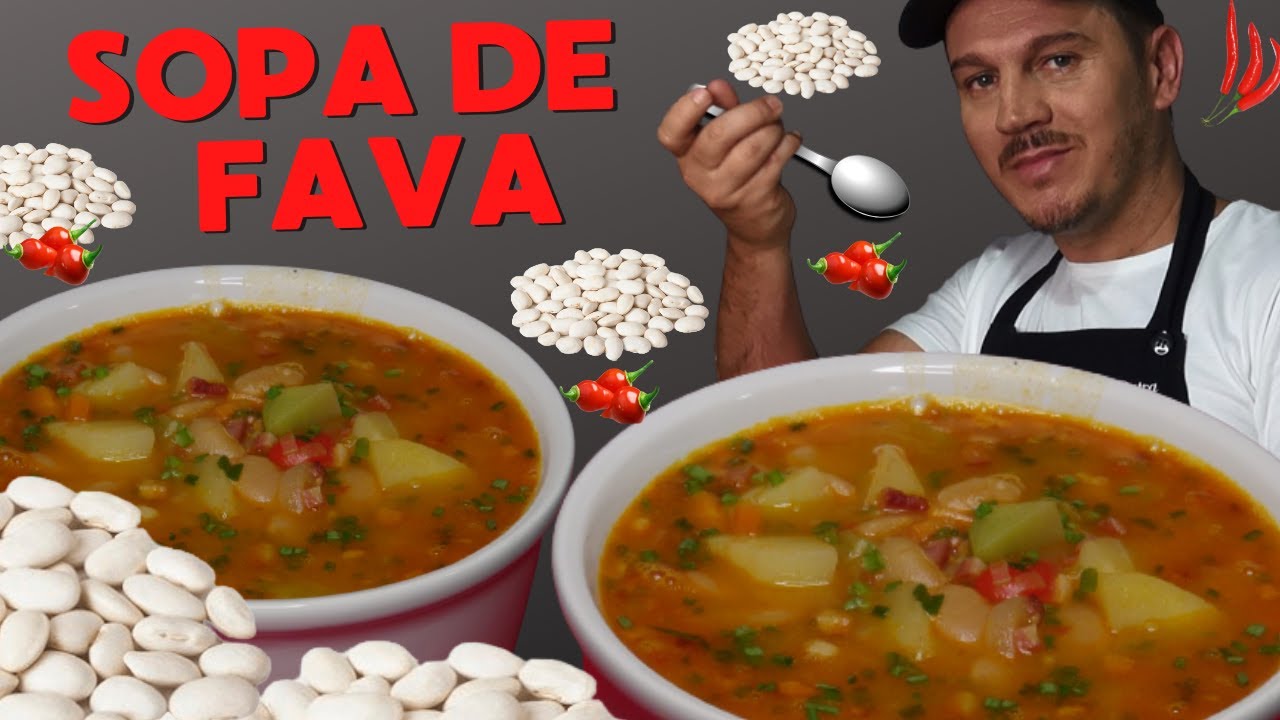 SOPA DE  FAVA COM LEGUMES