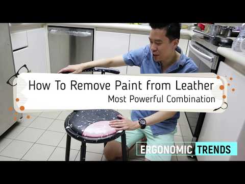 چمڑے کی کرسیوں سے ضدی پینٹ کو کیسے ہٹایا جائے۔